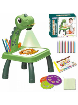 WOOPIE Tablica do Rysowania Projektor Dinozaur + Flamastry
