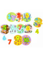 TOOKY TOY Edukacyjne Puzzle Układanka Montessori Nauka Liczenia