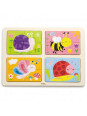 VIGA Drewniane Puzzle Owady 4w1 VIGA Drewniane Puzzle Owady 4w1