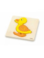 VIGA Pierwsze drewniane Puzzle maluszka Kaczka