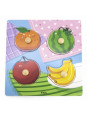 VIGA Drewniane Puzzle z Pinezkami Owoce VIGA Drewniane Puzzle z Pinezkami Owoce