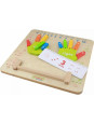 Nauka Liczenia Tablica Edukacyjna Drewniana Masterkidz Montessori