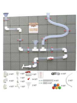 MASTERKIDZ System Rur Do Tablicy STEM 80 elementów