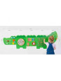 Viga Tablica Sensoryczna Manipulacyjna Edukacyjna Krokodyl Montessori Viga Tablica Sensoryczna Manipulacyjna Edukacyjna Krokodyl Montessori