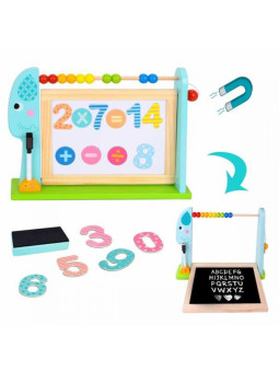 TOOKY TOY  Edukacyjna Tablica Na Biurko + 18 magnetycznych elementów