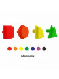 MASTERKIDZ Zestaw Kołeczki w kształcie figur geometrycznych 64szt do tablic STEM MASTERKIDZ Zestaw Kołeczki w kształcie figur geometrycznych 64szt do tablic STEM