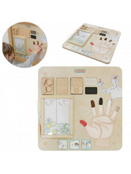 MASTERKIDZ Tablica Edukacyjna Zmysł Dotyku Montessori