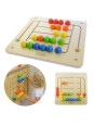 MASTERKIDZ Tablica Ścienna Edukacyjna Labirynt Koraliki Montessori MASTERKIDZ Tablica Ścienna Edukacyjna Labirynt Koraliki Montessori