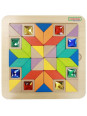 MASTERKIDZ Układanka Mozaika Nauka Kolorów i Kształtów Tangram Montessori
