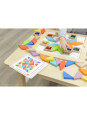 MASTERKIDZ Układanka Mozaika Nauka Kolorów i Kształtów Tangram Montessori