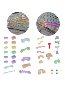 MASTERKIDZ Zestaw Konstrukcyjny Tor dla Piłek Tablica STEM 209elementów
