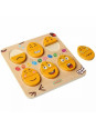 MASTERKIDZ Tablica do Nauki Emocji Drewniane Jajka jaki Humor? Montessori MASTERKIDZ Tablica do Nauki Emocji Drewniane Jajka jaki Humor? Montessori