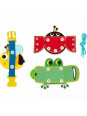 Tooky Toy Drewniana Tablica Edukacyjna Sorter Trening Ćwiczenia Sznurek Guzik Klamerka Tooky Toy Drewniana Tablica Edukacyjna Sorter Trening Ćwiczenia Sznurek Guzik Klamerka