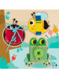Tooky Toy Drewniana Tablica Edukacyjna Sorter Trening Ćwiczenia Sznurek Guzik Klamerka Tooky Toy Drewniana Tablica Edukacyjna Sorter Trening Ćwiczenia Sznurek Guzik Klamerka