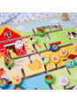 TOOKY TOY Interaktywna Tablica Edukacyjna Sorter Montessori Zwierzątka i Alfabet TOOKY TOY Interaktywna Tablica Edukacyjna Sorter Montessori Zwierzątka i Alfabet