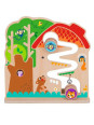 TOOKY TOY Drewniana Tablica Manipulacyjna Montessori Labirynt TOOKY TOY Drewniana Tablica Manipulacyjna Montessori Labirynt