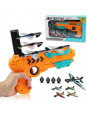 WOOPIE Pistolet Wyrzutnia Samolotów Automtyczna + 4 Samoloty