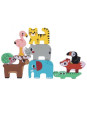 TOOKY TOY Drewniane Klocki Układanka Zwierzątka Montessori 9 el. TOOKY TOY Drewniane Klocki Układanka Zwierzątka Montessori 9 el.