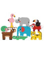 TOOKY TOY Drewniane Klocki Układanka Zwierzątka Montessori 9 el. TOOKY TOY Drewniane Klocki Układanka Zwierzątka Montessori 9 el.