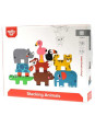 TOOKY TOY Drewniane Klocki Układanka Zwierzątka Montessori 9 el. TOOKY TOY Drewniane Klocki Układanka Zwierzątka Montessori 9 el.