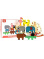 TOOKY TOY Drewniane Klocki Układanka Zwierzątka Montessori 9 el. TOOKY TOY Drewniane Klocki Układanka Zwierzątka Montessori 9 el.