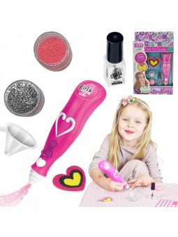 WOOPIE ART&FUN Zestaw do Malowania Paznokci z Brokatem dla Dzieci