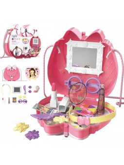 WOOPIE Przenośna Toaletka Salon Urody 2w1 Torebka dla Dziewczynki 16 el.