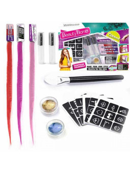 WOOPIE ART&FUN Zestaw do Malowania Brokat Doczepiane Włosy