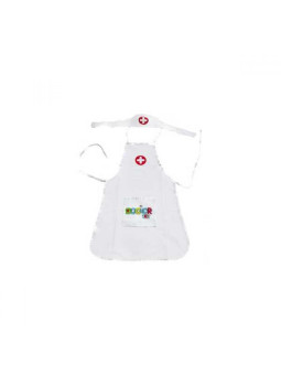 WOOPIE Strój Pielęgniarki Kitel Fartuszek z Czepkiem Pielęgniarki