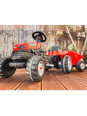 WOOPIE Traktor na Pedały Farmer GoTrac MAXI z Przyczepą Ciche Koła