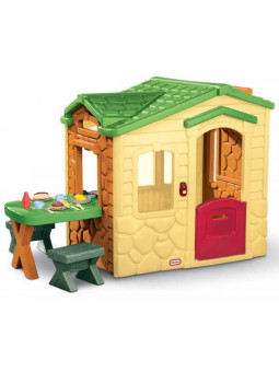 Little Tikes Domek Piknikowy z Patio i magicznym dzwonkiem - naturalny