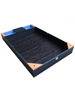 AXI Duża Piaskownica z Pojemnikami Siedziskiem i Przykryciem