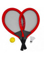 WOOPIE Duże Rakietki do Tenisa Badminton dla Dzieci Zestaw + Piłka Lotka WOOPIE Duże Rakietki do Tenisa Badminton dla Dzieci Zestaw + Piłka Lotka