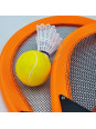 WOOPIE Duże Rakietki do Tenisa Badminton dla Dzieci Zestaw + Piłka Lotka WOOPIE Duże Rakietki do Tenisa Badminton dla Dzieci Zestaw + Piłka Lotka