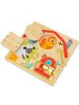 Tooky Toy Drewniana Tablica Manipulacyjna Otwieranie i Zamykanie Zamków ze Zwierzątkami Tooky Toy Drewniana Tablica Manipulacyjna Otwieranie i Zamykanie Zamków ze Zwierzątkami