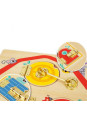 Tooky Toy Drewniana Tablica Manipulacyjna Otwieranie i Zamykanie Zamków ze Zwierzątkami Tooky Toy Drewniana Tablica Manipulacyjna Otwieranie i Zamykanie Zamków ze Zwierzątkami