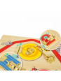 Tooky Toy Drewniana Tablica Manipulacyjna Otwieranie i Zamykanie Zamków ze Zwierzątkami Tooky Toy Drewniana Tablica Manipulacyjna Otwieranie i Zamykanie Zamków ze Zwierzątkami