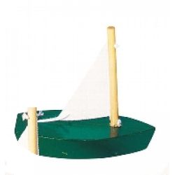 Zabawka do wody Drewniana łódeczka do zabawy w wannie i na plaży goki - drewniana zabawka do kąpieli, zabawka dla 3 latka