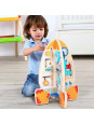 Tooky Toy Duża Drewniana Zabawka Edukacyjna Wielofunkcyjna Rakieta