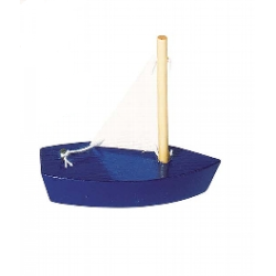 Zabawka do wody Drewniana łódeczka do zabawy w wannie i na plaży goki - drewniana zabawka do kąpieli, zabawka dla 3 latka