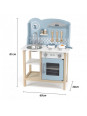 VIGA PolarB Drewniana Kuchnia z Akcesoriami Silver - Blue VIGA PolarB Drewniana Kuchnia z Akcesoriami Silver - Blue