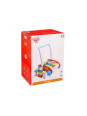 TOOKY TOY Drewniany Chodzik Pchacz dla Dzieci + Klocki 23 el.