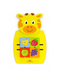 Drewniana Sensoryczna Tablica manipulacyjna Żyrafa Viga Toys