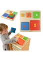 Piramidka Drewniana Edukacyjna Liczenie Kolory Masterkidz Montessori