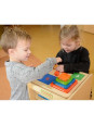 Piramidka Drewniana Edukacyjna Liczenie Kolory Masterkidz Montessori
