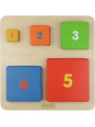 Piramidka Drewniana Edukacyjna Liczenie Kolory Masterkidz Montessori