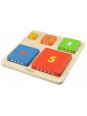 Piramidka Drewniana Edukacyjna Liczenie Kolory Masterkidz Montessori