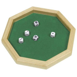 5 kości do gry na tacy, gra w kości dla dzieci 