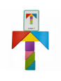 TOOKY TOY Drewniane Puzzle Tangram Układanka TOOKY TOY Drewniane Puzzle Tangram Układanka