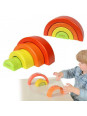 MASTERKIDZ Drewniane Puzzle Układanka Tęcza Montessori